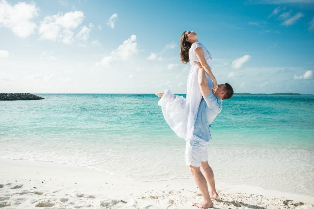 couples on beach