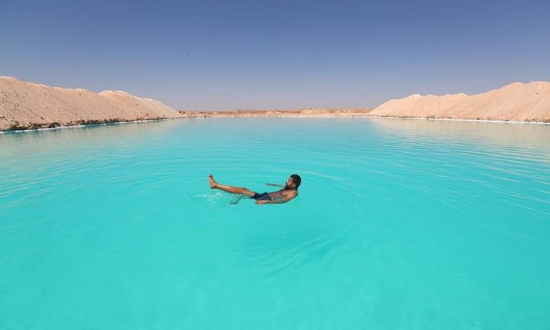 Relax on siwa Lakes